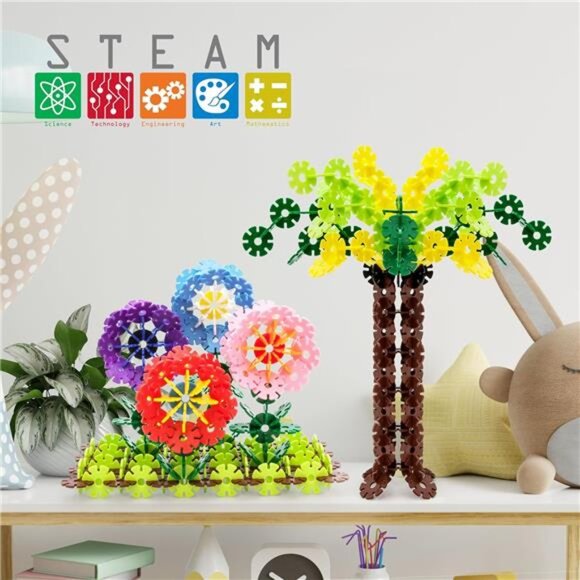 STEM Learning Kids Building Chips Interlocking Disc Construction Blocks Toys‎ - Picture 3 of 7